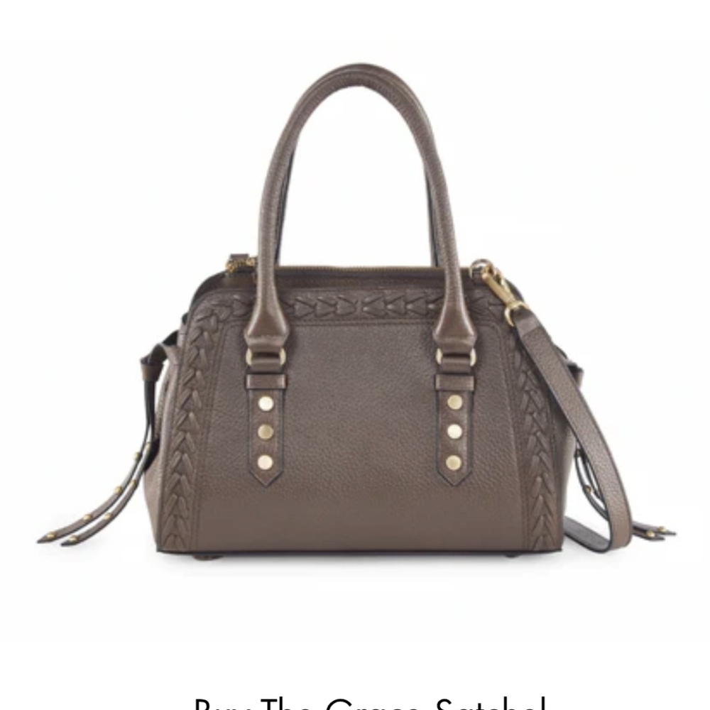 Lodis Brown Leather Satchel